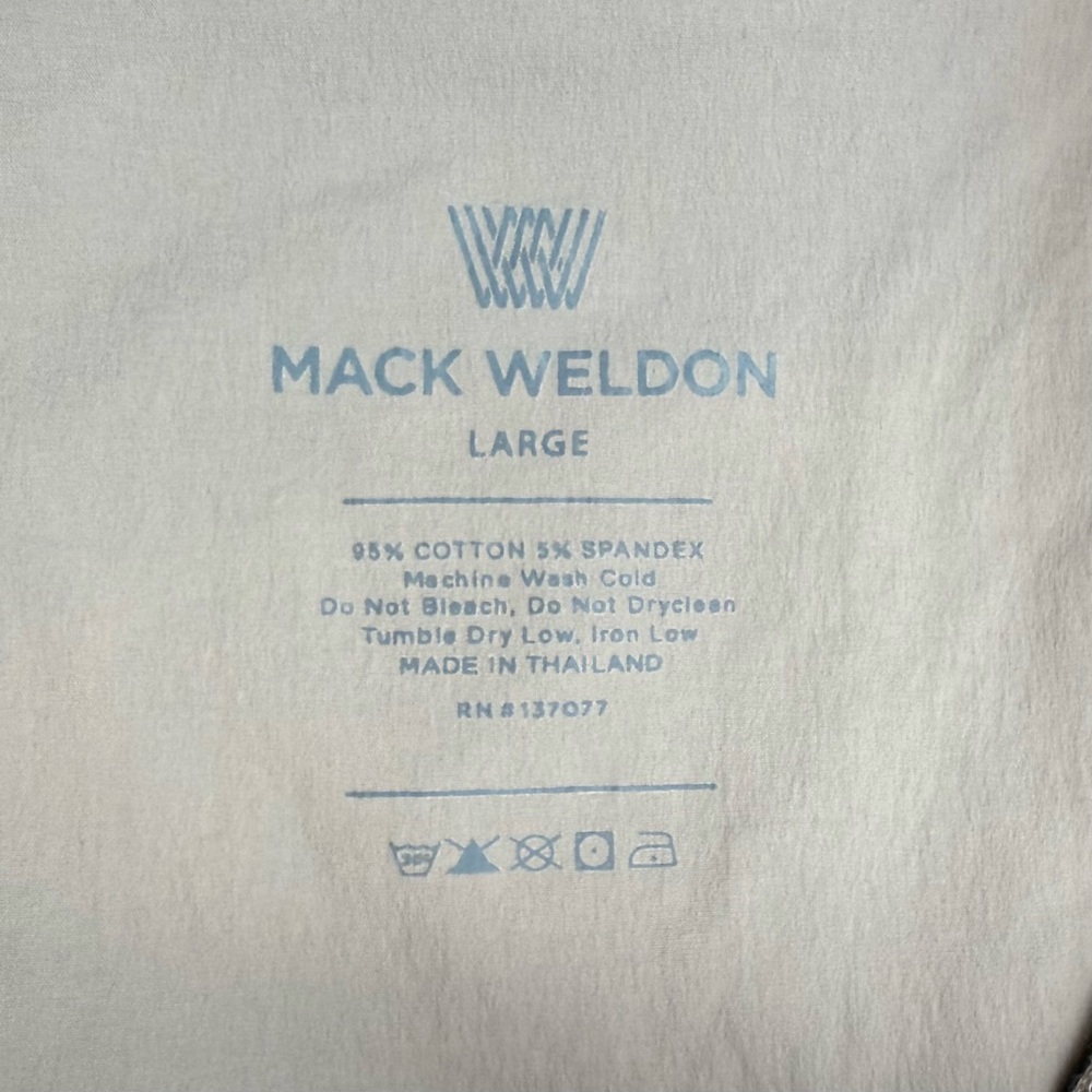 Mack Weldon Mens Ace Sweatpants Sz Large Heathered Beige Tapered B3 - Picture 3 of 7
